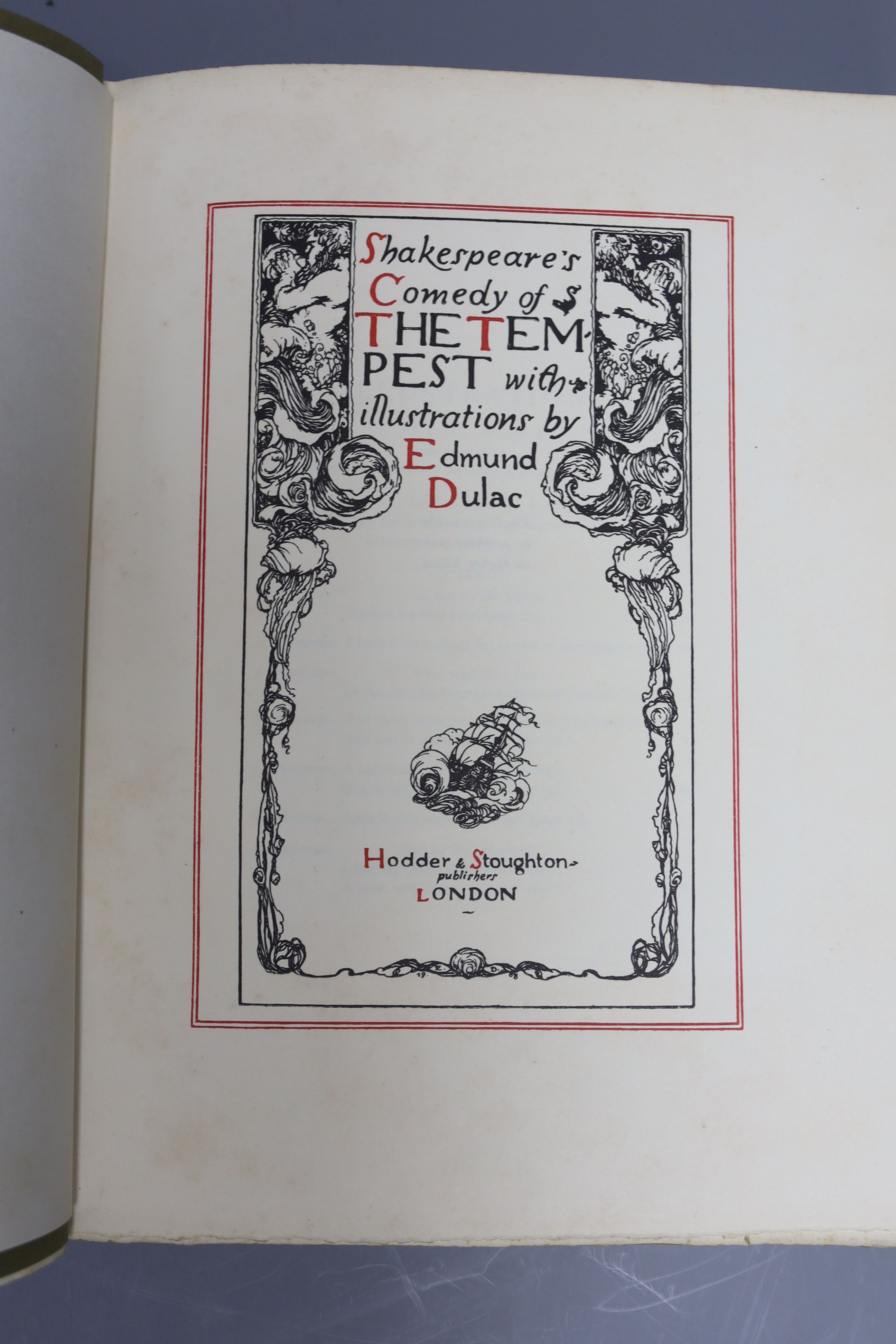 Shakespeare's Comedy of The Tempest, with illustrations by Edmund Dulac, 380/500